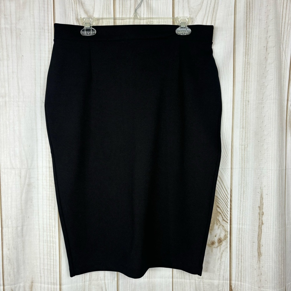 Halogen Skirt Zipper Closure Front Darts Stretchy Pencil Skirt Black Size 14
